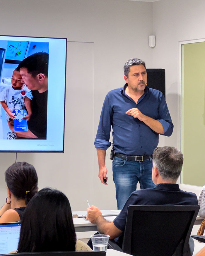 Στιγμιότυπο 1 από το πρώτο σεμινάριο AI for Business της Advisable Academy